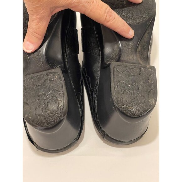 BARN SHOES Dansko Womens LeatherBarn Shoes‎  Slip-On Clogs , Buckle  Sz 41 Black - Picture 12 of 16